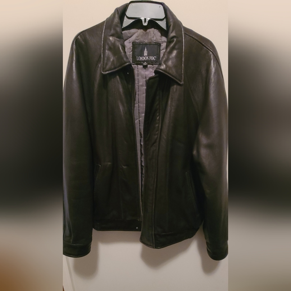 Mens London Fog Leather Jacket